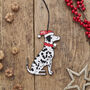 Dalmatian Dog Christmas Tree Decoration Personalisation Available, thumbnail 1 of 4