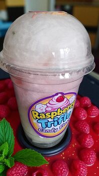 Raspberry Trifle Flavoured Candyfloss With Sprinkles, 3 of 7