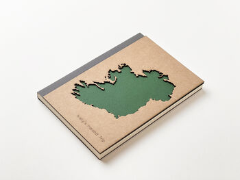Handcrafted Ireland Map Travel Notebook, 7 of 7