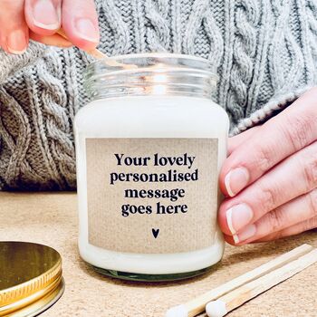 Your Own Bespoke Message Scented Soy Candle, 3 of 8