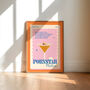 Retro Pornstar Martini Cocktail Print, thumbnail 2 of 3