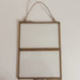 Set Of Two Hanging Brass Photo Frames 6x4inches, thumbnail 5 of 6