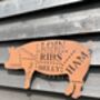 Home Kitchen Or Garden Sign Pig Decoration Ornament BBQ Bar, thumbnail 3 of 8