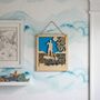 Male Paddle Boarder Wall Art, thumbnail 4 of 6