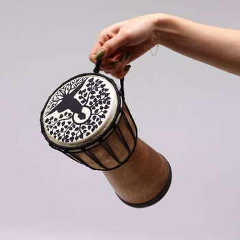 Buddha Wide Top Djembe Drum, 3 of 4