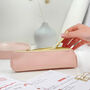 Blush Pink Leather Pencil Case, thumbnail 2 of 10
