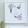 Personalised Anniversary Flowers Framed Print, thumbnail 3 of 8