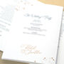 Celeste Wedding Order Of Service Booklets, thumbnail 2 of 3