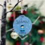 Baby Boy's 1st Christmas Tree Decoration 2024 Bauble, thumbnail 1 of 4