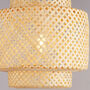 Joni Bamboo Pendant Light Shade, thumbnail 3 of 4