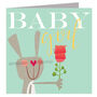 Bunny Baby Girl Greetings Card, thumbnail 2 of 5