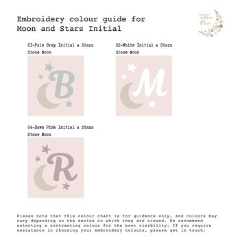 Personalised Pink Baby Blanket – Moon And Stars Initial Embroidery, 6 of 12