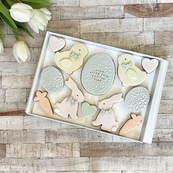 Easter Love Large Box Of Hand Stamped Iced Biscuits, 2 of 3