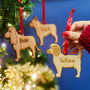 Personalised Dog Breed Wooden Christmas Tree Decoration, thumbnail 12 of 12