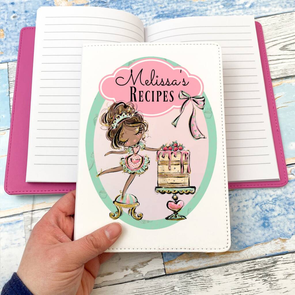 Personalised Baking Themed Recipe Notebook By DinkiBelle