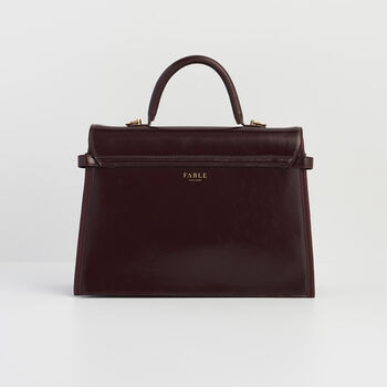 Ruby Cherry Red Structured Medium Tote, 5 of 8