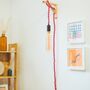 Macrame Hanging Accent Lamp With Filament Bulb, thumbnail 6 of 10