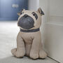 Luxury Pug Puppy Padded Doorstop, thumbnail 2 of 4