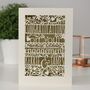 Personalised Papercut Floral Engagement Card, thumbnail 4 of 8