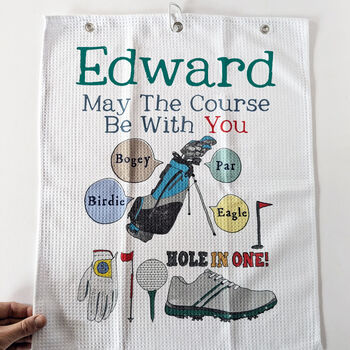 Personalised Golf Towel, 8 of 11