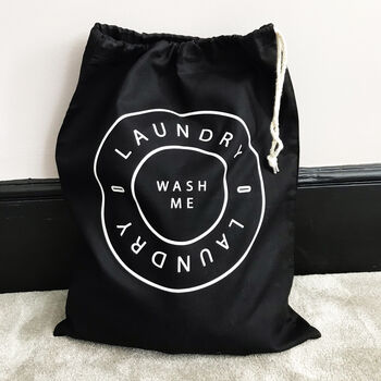 Home And Travel Laundry Bag, Wash Me, 3 of 7