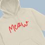 Meow Cat Women's Hoodie, thumbnail 1 of 2