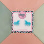 Unicorn Glitter Resin Stud Earrings Pink, Blue And Silver, thumbnail 11 of 12