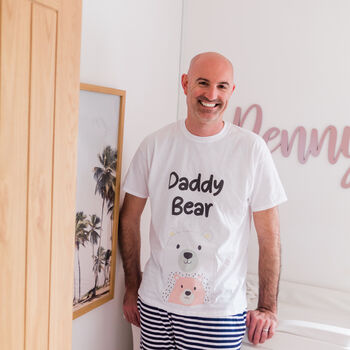 Personalised Daddy And Me Matching Bear Pyjamas, 2 of 12