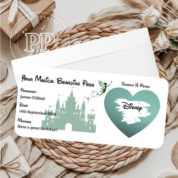 Disney Scratch Card, Holiday Reveal Ticket, 5 of 8