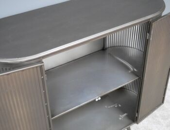 Industrial Oval Metal Cabinet, 2 of 3