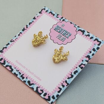 Small Reindeer Christmas Studs *More Colours Available*, 2 of 10