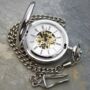 Personalised Silver Plated Dual Side Pocket Watch, thumbnail 5 of 9