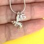 Personalised Sterling Silver Bee Necklace, thumbnail 2 of 3