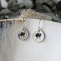 Sapphire Disc Earrings, thumbnail 1 of 4