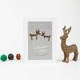 'Daughter And Her Partner' Christmas Card Reindeer, thumbnail 2 of 10