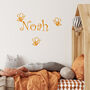 Personalised Name And Bees Nursery Wall Sticker, thumbnail 1 of 4