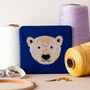 Mandala Polar Bear Cross Stitch Kit, thumbnail 1 of 5
