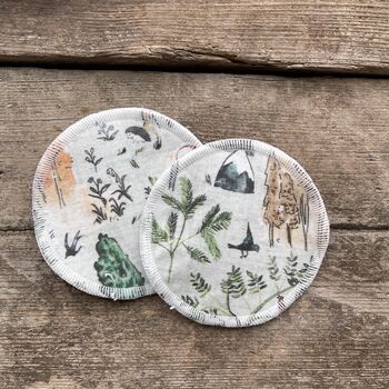 Menagerie, Rainforest And Mountain Reusable Breast Pads, 3 of 4