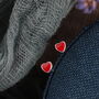 'Little Bit Of Joy' Heart Sterling Silver Earrings, thumbnail 6 of 6