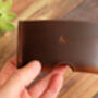 Personalised Slim Leather Card Holder, thumbnail 1 of 7