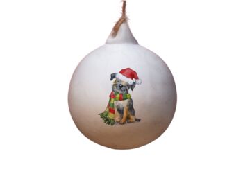 Border Terrier Ceramic Bauble, 2 of 2