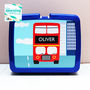 Lunch Box Red Bus Personalised, thumbnail 1 of 8