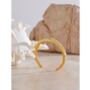 Monaco D'or Gold Crystal Love Heart Stone Pavé Charm Gift Bangle, thumbnail 4 of 4