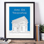 Arc De Triomphe Paris Print, thumbnail 1 of 3