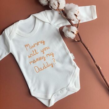 Personalised Proposal Baby Grow, 2 of 6