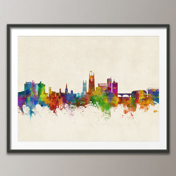 Derby City Skyline Art Print, 5 of 8