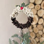 Christmas Figgy Pudding Dried Flower Tree Topper, thumbnail 1 of 2