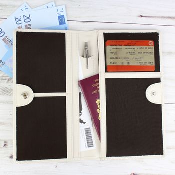 Personalised Cream Passport Document Holder Gift, 2 of 2