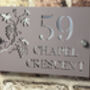 Personalised Grape And Vine Design House Sign Acrylic, thumbnail 6 of 8