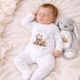 Personalised First Father's Day Baby Sleepsuit, thumbnail 1 of 3